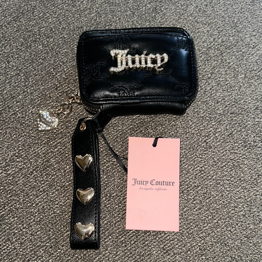 Juicy Couture ❤️  "Starstruck" wallet in color "Liquorice" NWT